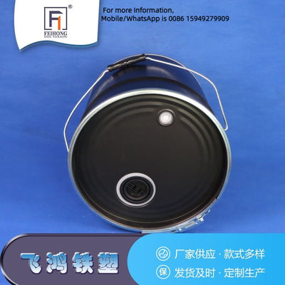 Оценка ООН Черные 10L кофейные зерна для хранения оловянные ведра